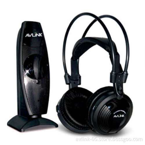 RF/UHF Comfortable Wearing 2.4GHz Wireless Headphones with 100 Meters Operating Distance
